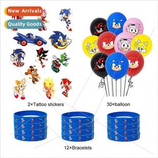 Hedgehog Birthday Party Baby Deco Supplies Sonic