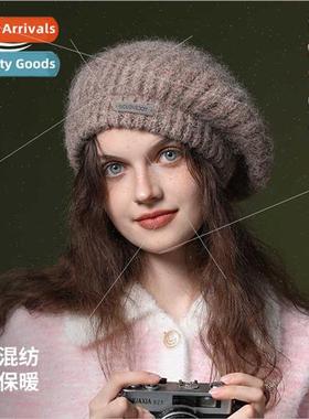 Autumn winter new wool beret retro lerary painter hat windpr