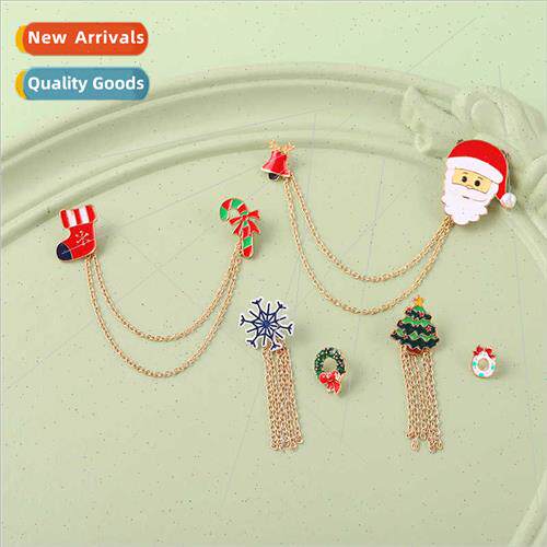 Jewelry new cartoon alloy brooch exquise cute snowflake Sant