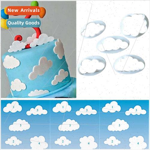 DIY Baking Tools 5pcs Cloud Cutting Mould Biscu Clay Cutting