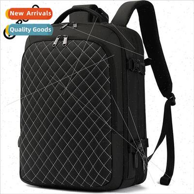Large capacy shoulder bag men backpack expansion computer ba