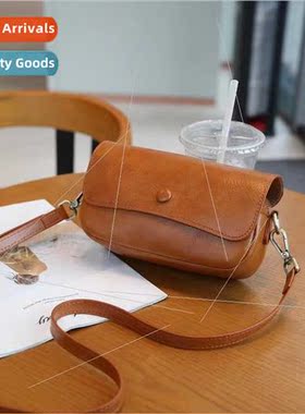 small bag female 2023 winter new niche retro leather shoulde