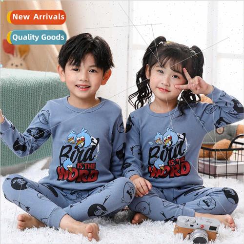 Angry Birds Boys fall coat pants children underwear set cott