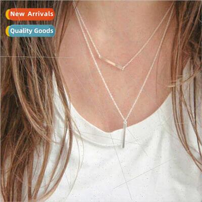 Europe fashion wild long sequins collarbone chain female sim