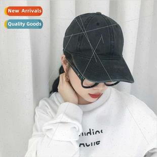 men board old women cap baseball washed light American