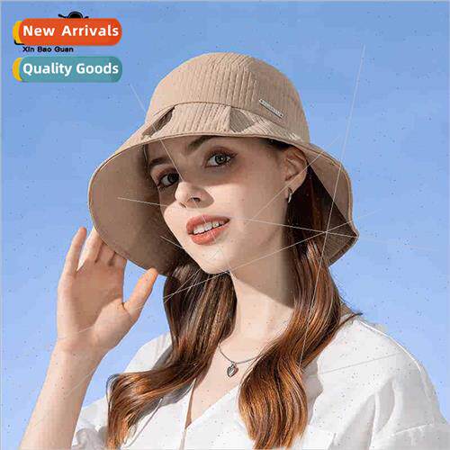 8232 Korean  sun fishing cap waffle fashion pleated large br