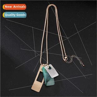 Colorful Quadrilateral Geometric New Pendant Alloy che