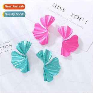 needle flower pink S925 Barbie silver fashion New earrings