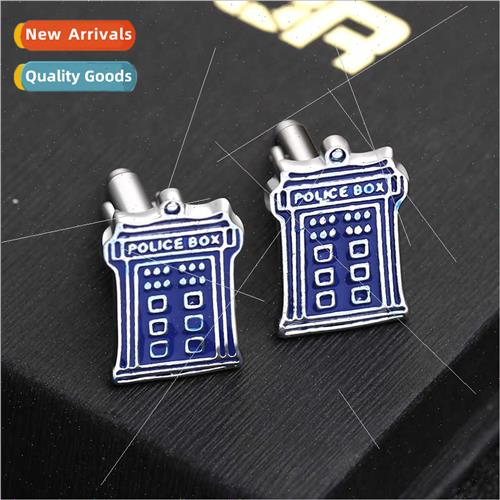 Europe Uned States men French shirt phone booth cufflinks ac