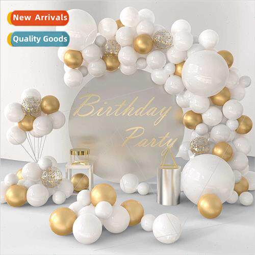 Set 108pcs Whe Gold Balloons Arch Balloon Chain Engagement W