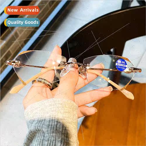 Anti-blue light presbyopia glasses metal frame fashion men w