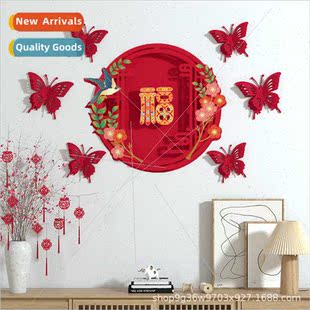 Fuzzy door stickers decorative wall stickers layout stickers