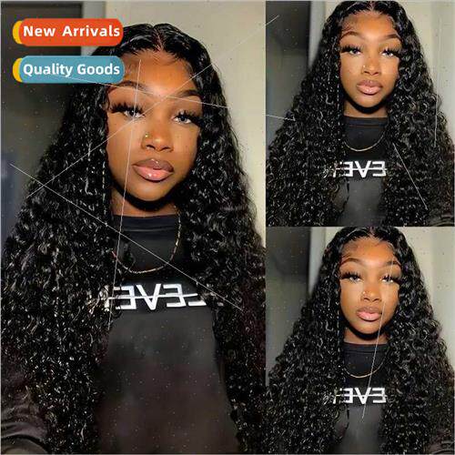 Europe Fashion Front Lace Wig Small Curly Wrap Around Tube E