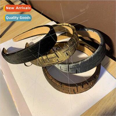retro big hair accessories heightening sponge hair band wide