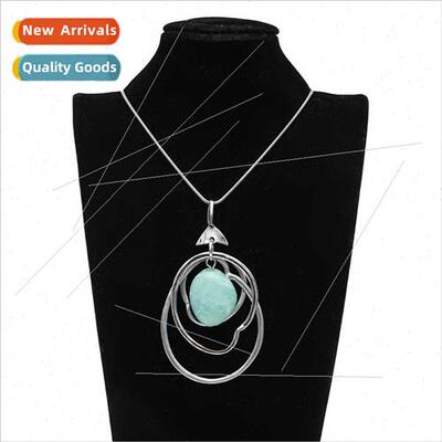 Women Sweater Chain Pendant Europe Premium Geometric Ring Me