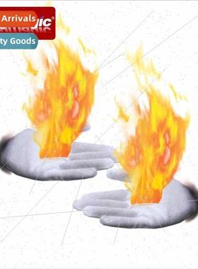 Fire gloves palm flame two-handed  four available 100 times