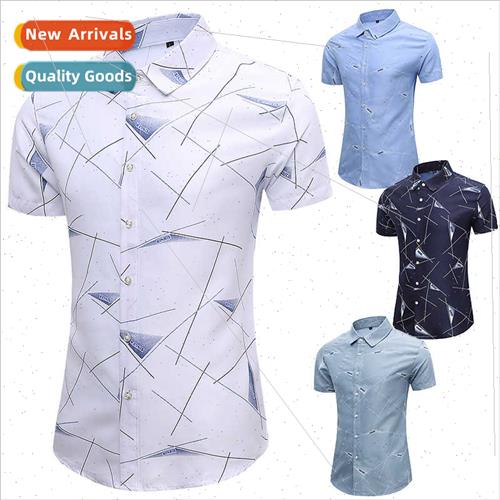 2021 Spring Summer Large ze Casual Short Sleeve Youth Men Sh