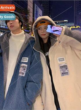 Couple jacket men cotton clothing fall winter new lamb wool