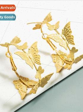 earringsEurope fashion gold butterfly earrings Ms. 2020 sub