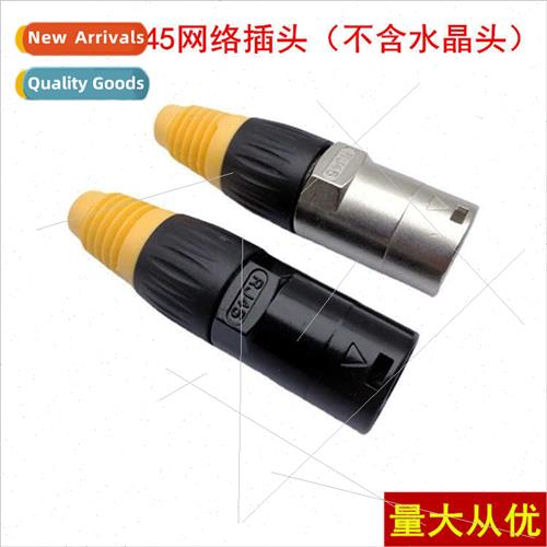 WaterproRJ45 plug aviation network cable plug connector LED