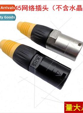 WaterproRJ45 plug aviation network cable plug connector LED