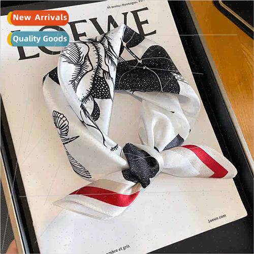 2023 new fall winter mulberry silk silk scarf female Korean