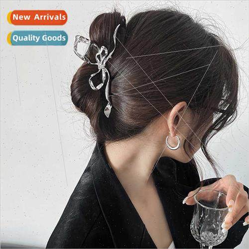Ribbon Bow Hair Clip Female ins Cool Wind Hair Volume Large
