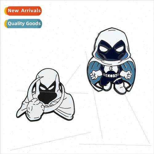 Marvel film and  around Moonlight Knight metal brooch mask d