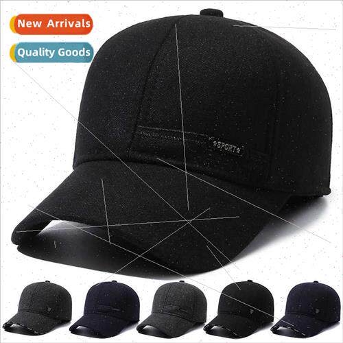Autumn winter new men ear cotton cap padded warm baseball ca
