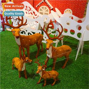 Christmas deer reindeer reindeer hair deer plush deer flocke