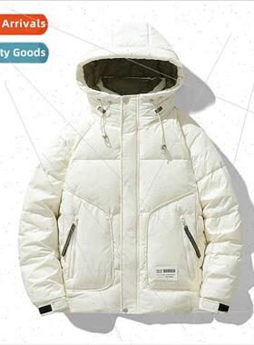 Outdoor down jacket fashion casual nd hooded warm coat whe d