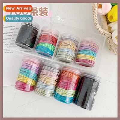 ins basic paragraph candy color small circle head rope girl