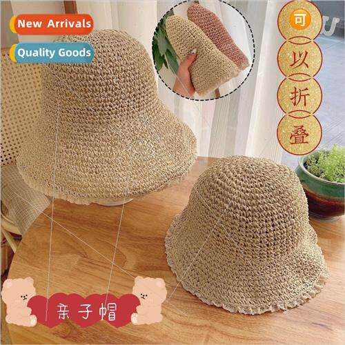 Japanese lace edge straw hat female summer small fresh beach
