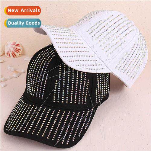Korea striped rhinestone baseball cap children spring summer