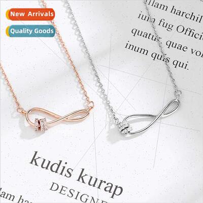 Necklace female tide people bow tie when lucky beads lock sh