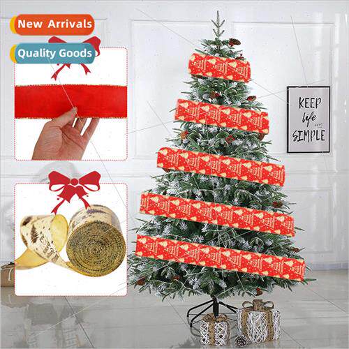 New 10 meters/6.3CM hemp Christmas e ribbons Christmas e dec