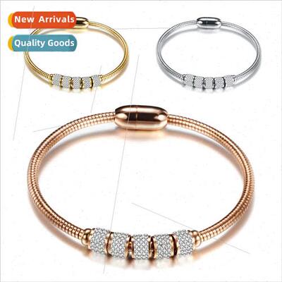 Europe simple ins Stainless sucker clasp women bracelet gold