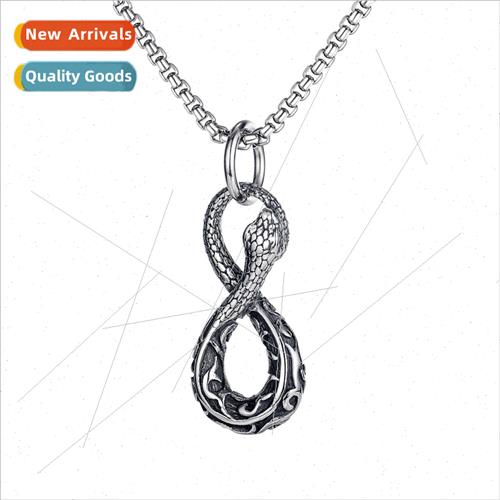 Europe Hip Hop 8 Python Pendant Creative Hundred Stainless S