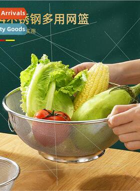 Vegetable washing Stainless steel draining basin Household f