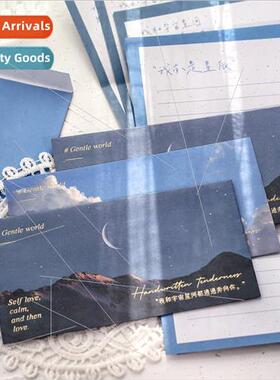 Envelope letterhead set handwrten gentle series creative ins