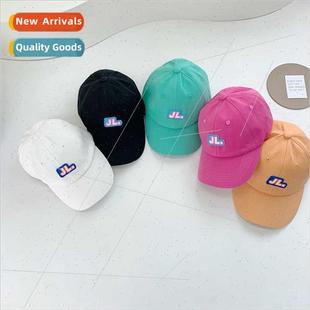 Korea candy baseball hat cap baby ins letters Children color