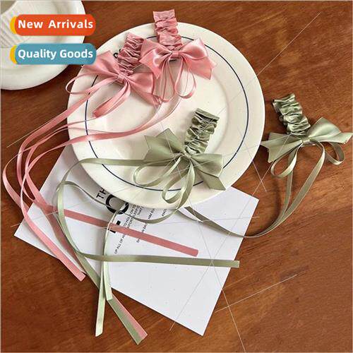 A pair bow children ribbon hair clips Japan lola headdress c