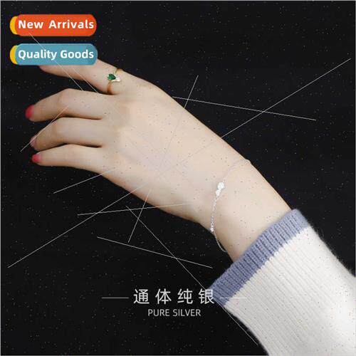 925 silver plated delicate love roses bracelet simple small