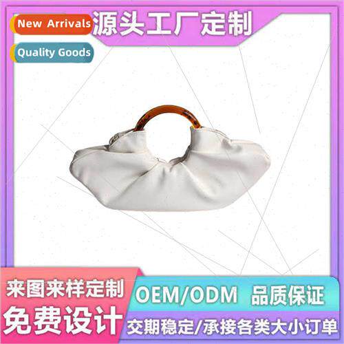 2023 new bag retro pleated large capacy cloud bag high  dump