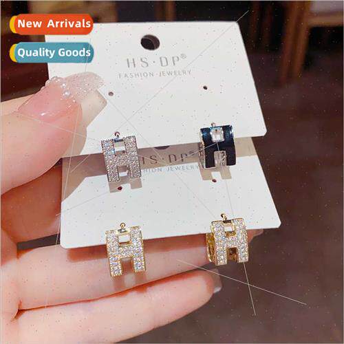 Korea exquise small double-sided micro-setting oil drop H ea