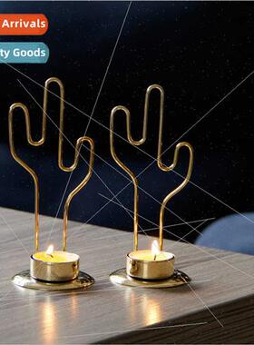 Golden Cactus Candle Holder Candle Cup mple Modern Candle Ho