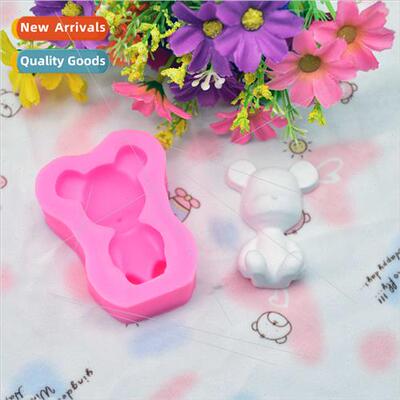 Small Violent Bear Cake Baking Moulds Fondant Tools quid 3D