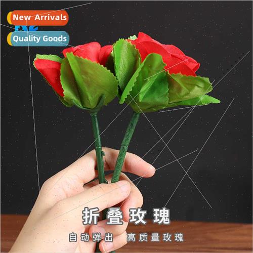Folding rose magic empty hand out rose romantic moment close