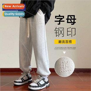 spring fall new pants tide 2023 men casual NASA loose