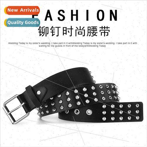 Fashion punk belt rivets decorated pants belt Europe casual